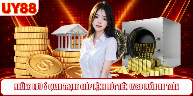 Những lưu ý quan trọng giúp lệnh rút tiền UY88 luôn an toàn